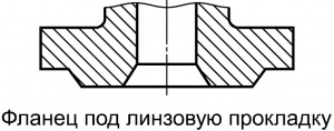 Фланец под линзовую прокладку
